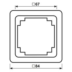 Jung Rahmen 1fach CD PLUS, 84x84mm, Duroplast, Alpinweiß... JUNGE-CDP581WW 4011377875708 (Abb. 1)