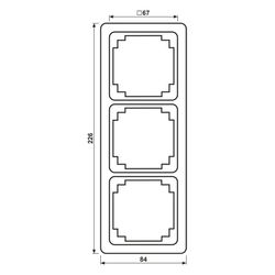 Jung Rahmen 3fach, CD Plus, Duroplast, Alpinweiß... JUNGE-CDP583WW 4011377875906 (Abb. 1)