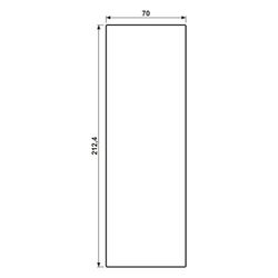 Jung Großflächenwippe LS ES2993P, 70x212,4mm, Edelstahl, Edelstahl... JUNGE-ES2993P 4011377161795 (Abb. 1)