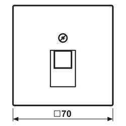 Jung Abdeckung LS, 1x8-polig, Thermoplast lackiert, Schneeweiß matt... JUNGE-LS969-1UAWWM 4011377186729 (Abb. 1)