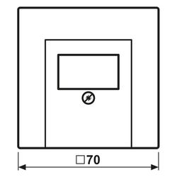 Jung Abdeckung TAE-Anschlussdose Serie LS, 1fach, Thermoplast, Alpinweiß... JUNGE-LS969TWW 4011377110304 (Abb. 1)