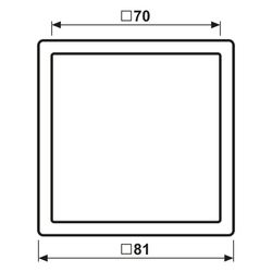 Jung Abdeckrahmen LS 990, 1fach, 81x81mm, Duroplast, Schwarz... JUNGE-LS981SW 4011377866409 (Abb. 1)