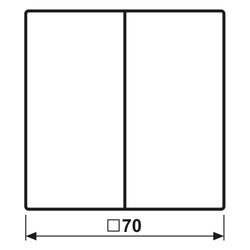 Jung Wippe LS, 70x70mm, Duroplast, Alpinweiß... JUNGE-LS995WW 4011377143609 (Abb. 1)