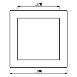 Jung Rahmen LS-DESIGN LSD981SW, 1fach, Duroplast, Schwarz... JUNGE-LSD981SW 4011377039841 (Abb. 1)