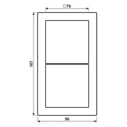 Jung Rahmen LS-DESIGN LSD982SW, 2fach, Duroplast, Schwarz... JUNGE-LSD982SW 4011377039865 (Abb. 1)