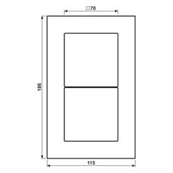Jung Glasrahmen LS PLUS LSP982GLWW, 2fach, 115x186x11mm, Glas, Alpinweiß... JUNGE-LSP982GLWW 4011377069633 (Abb. 1)