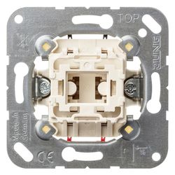 Jung Wippschalter Einsatz 502 U, 2-polig, 10 AX 250 V, Unterputz, Weiß... JUNGE-502U 4011377259805 (Abb. 1)