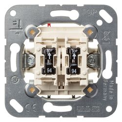 Jung Wippschalter Serienschalter 505U5, 10 AX 250 V, Unterputz, Weiß... JUNGE-505U5 4011377262553 (Abb. 1)
