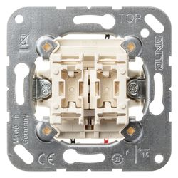Jung Jalousie-Wippschalter 509VU, 10A 250V, Unterputz, Weiß... JUNGE-509VU 4011377264007 (Abb. 1)