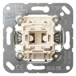 Jung Taster, 1-pol. Schließer, 10 A 250 V, Unterputz, 71x71mm... JUNGE-531U 4011377272903 (Abb. 1)