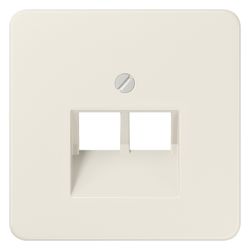 Jung Abdeckung für IAE/UAE-Anschlussdosen CD 569-2UA, 2x8-polig, Thermoplast, Weiß... JUNGE-569-2UA 4011377682405 (Abb. 1)