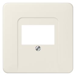 Jung Abdeckung für TAE-Anschlussdosen, Serie CD 569T, 1fach, Thermoplast, Weiß, 67x67mm... JUNGE-569T 4011377284401 (Abb. 1)