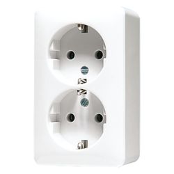 Jung Schutzkontakt-Steckdose AP 600, 16A 250V, Kunststoff, Alpinweiß... JUNGE-6020AWW 4011377857506 (Abb. 1)