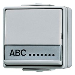 Jung Wippschalter WG 600 606NAW, IP44, Kunststoff, Grau... JUNGE-606NAW 4011377309500 (Abb. 1)