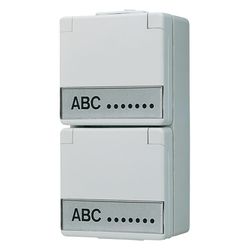 Jung Schutzkontakt-Zweifach-Steckdose WG 600, 16A 250V, Kunststoff, Grau... JUNGE-622NAW 4011377315600 (Abb. 1)