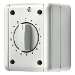 Jung Schaltuhr WG 800, 15 Minuten, Aufputz, Kunststoff, Grau... JUNGE-8015W 4011377734500 (Abb. 1)