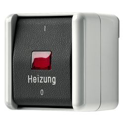 Jung Wechselschalter WG 800, 10A 230V, Kunststoff, Grau... JUNGE-806HW 4011377656505 (Abb. 1)