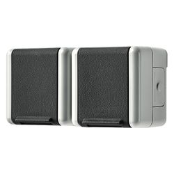 Jung Schutzkontakt-Zweifach-Steckdose WG 800 8220 W, IP44, Kunststoff, Grau, 1 Stück... JUNGE-8220W 4011377658004 (Abb. 1)
