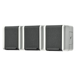 Jung Schutzkontakt-Dreifachsteckdose WG 800 8230W, IP44, Kunststoff, Grau, 1 Stück... JUNGE-8230W 4011377658301 (Abb. 1)