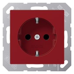 Jung Schutzkontakt-Steckdose Serie A A1520BFRT, 16A 250V, Thermoplast, Rot... JUNGE-A1520BFRT 4011377057579 (Abb. 1)
