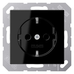 Jung Steckdose Serie A, 16A 250V, Duroplast, Schwarz... JUNGE-A1520SW 4011377057517 (Abb. 1)