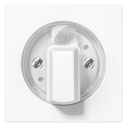 Jung Abdeckung für Drehschalter AS/A A1541WW, 55x55mm, Duroplast, Alpinweiß... JUNGE-A1541WW 4011377114012 (Abb. 1)