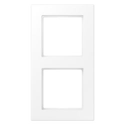 Jung Rahmen 2fach A 550, 85x156mm, Thermoplast lackiert, Schneeweiß matt... JUNGE-A5582BFWWM 4011377185623 (Abb. 1)