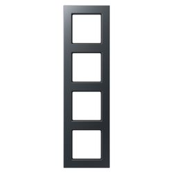 Jung Rahmen 4fach A 550, 85x298mm, Thermoplast lackiert, Anthrazit matt... JUNGE-A5584BFANM 4011377173002 (Abb. 1)