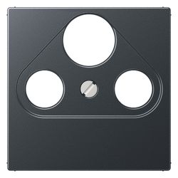Jung Abdeckung Serie A, 55x55mm, Thermoplast lackiert, Anthrazit matt... JUNGE-A561BFPLSATANM 4011377129160 (Abb. 1)
