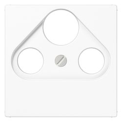 Jung Abdeckung für Universal-Sat/BK-Dosen AS/A A561BFPLSATWW, 55x55mm, Thermoplast... JUNGE-A561BFPLSATWW 4011377019171 (Abb. 1)