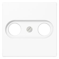 Jung Antennen-Abdeckung AS A561PLTVWW, 55x55mm, Duroplast, Alpinweiß... JUNGE-A561PLTVWW 4011377039056 (Abb. 1)