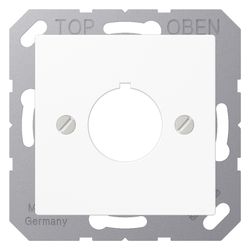 Jung Abdeckung für Befehlsgeräte AS/A A564WW, 22,5mm, Duroplast, Alpinweiß... JUNGE-A564WW 4011377041653 (Abb. 1)