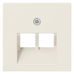 Jung Abdeckung für IAE/UAE-Anschlussdosen Serie AS A569-2BFPLUA, 55x55mm, Thermopla... JUNGE-A569-2BFPLUA 4011377019225 (Abb. 1)