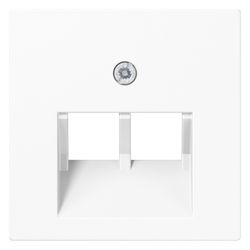 Jung Abdeckung für IAE/UAE-Anschlussdosen AS A 569-2 BFPLUAWW, 55x55mm, Thermopla... JUNGE-A569-2BFPLUAWW 4011377019232 (Abb. 1)