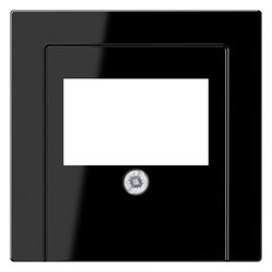 Jung Abdeckung für TAE-Anschlussdosen, Serie A, 1fach, Duroplast, Schwarz... JUNGE-A569PLTSW 4011377028944 (Abb. 1)