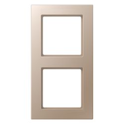 Jung Rahmen 2fach, A CREATION, 84x155mm, Duroplast lackiert, Champagner... JUNGE-AC582CH 4011377094765 (Abb. 1)