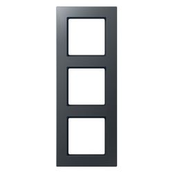 Jung Rahmen 3fach, A CREATION, 87x229mm, Thermoplast lackiert, Anthrazit matt... JUNGE-AC583BFANM 4011377129474 (Abb. 1)