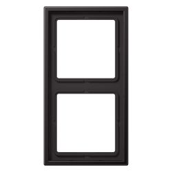 Jung Abdeckrahmen LS 990 AL2982D, 2fach, Aluminium lackiert, Dark... JUNGE-AL2982D 4011377140103 (Abb. 1)