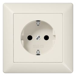 Jung Schutzkontakt-Steckdose Serie AS AS1520, 16A 250V, Duroplast, Weiß... JUNGE-AS1520 4011377056992 (Abb. 1)