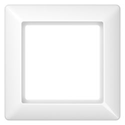 Jung Rahmen AS 500 1fach, 80,5x80,5mm, Thermoplast, Alpinweiß... JUNGE-AS581BFWW 4011377313859 (Abb. 1)