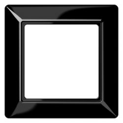 Jung Rahmen AS 581 SW 1fach, 80,5x80,5mm, Duroplast, Schwarz... JUNGE-AS581SW 4011377049154 (Abb. 1)
