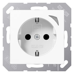 Jung HOME Schutzkontakt-Steckdose, BTA1521SWW, 16A, Thermoplast, Alpinweiß... JUNGE-BTA1521SWW 4011377211711 (Abb. 1)