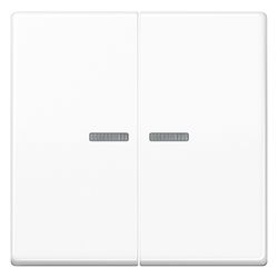 JUNG HOME Taster, Serie A BTA17102WW, 2fach, Duroplast, Alpinweiß... JUNGE-BTA17102WW 4011377200715 (Abb. 1)