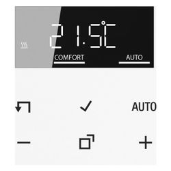 JUNG HOME Raumthermostat-Display, Serie AS/A, Glas, Alpinweiß... JUNGE-BTA1791WW 4011377202672 (Abb. 1)