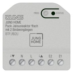 Jung Jalousieaktor, HOME Puck, 1-fach mit 2 Binäreingängen, Unterputz... JUNGE-BTPJ1B2U 4011377360020 (Abb. 1)