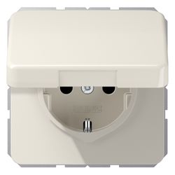 Jung Schutzkontakt-Steckdose CD CD1520BFKL, 16A 250V, Thermoplast, Weiß, 1 Stück... JUNGE-CD1520BFKL 4011377061965 (Abb. 1)