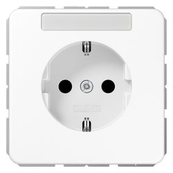 Jung Schutzkontakt-Steckdose Serie CD, 16A 250V, mit Schriftfeld, Duroplast, Alpinwei... JUNGE-CD1520NAWW 4011377060531 (Abb. 1)