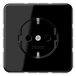 Jung Schutzkontakt-Steckdose Serie CD, 16A 250V, Duroplast, Schwarz... JUNGE-CD1520SW 4011377059948 (Abb. 1)