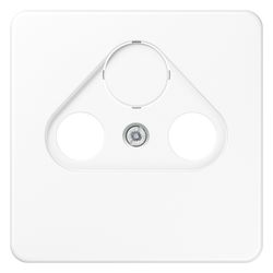 Jung Abdeckung CD 561 SAT, 67x67mm, Thermoplast, Alpinweiß... JUNGE-CD561SATWW 4011377470606 (Abb. 1)