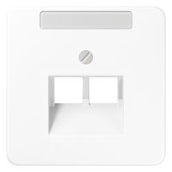 Jung Abdeckung für IAE/UAE-Anschlussdosen CD 569-2 NAUA WW, 2x8-polig, mit Schrift... JUNGE-CD569-2NAUAWW 4011377684300 (Abb. 1)
